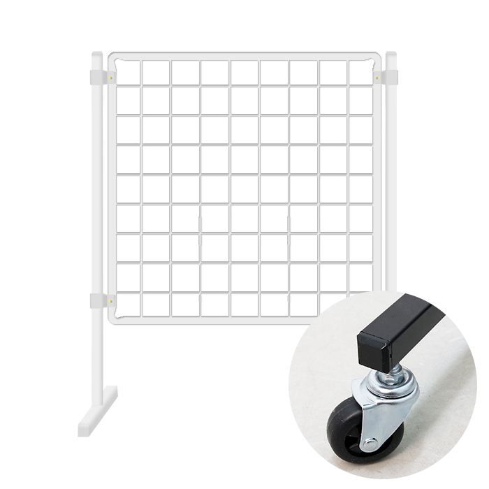 금창산업 메쉬망 진열대 망바퀴 세트 450x450mm 화이트[메쉬망악세사리,메쉬망,휀스망,네트망,진열대,진열부속품,철물용품,수납,진열,소품걸이,철재인테리어,벽걸이]