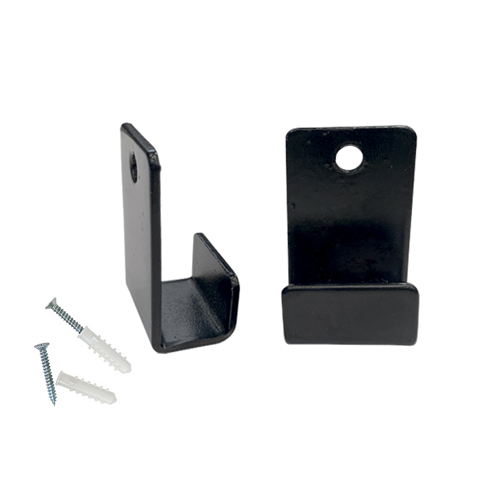 금창산업 망걸이 브라켓 블랙 2개 (메쉬망 벽부착용)[메쉬망부속,메쉬망부속품,망걸이브라켓,망걸이,브라켓,휀스망브라켓,메쉬망인테리어]